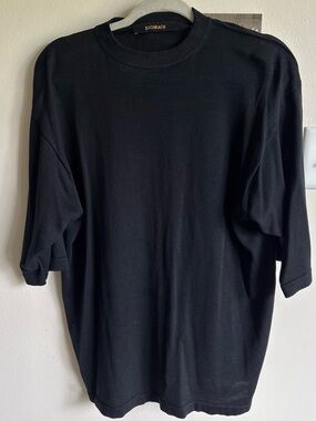 Bachrach Black Short Sleeve Crewneck Tee